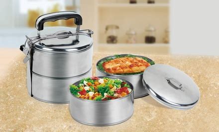 2 tier electric lunch box groupon|Stainless Steel Lunch Box; 2.